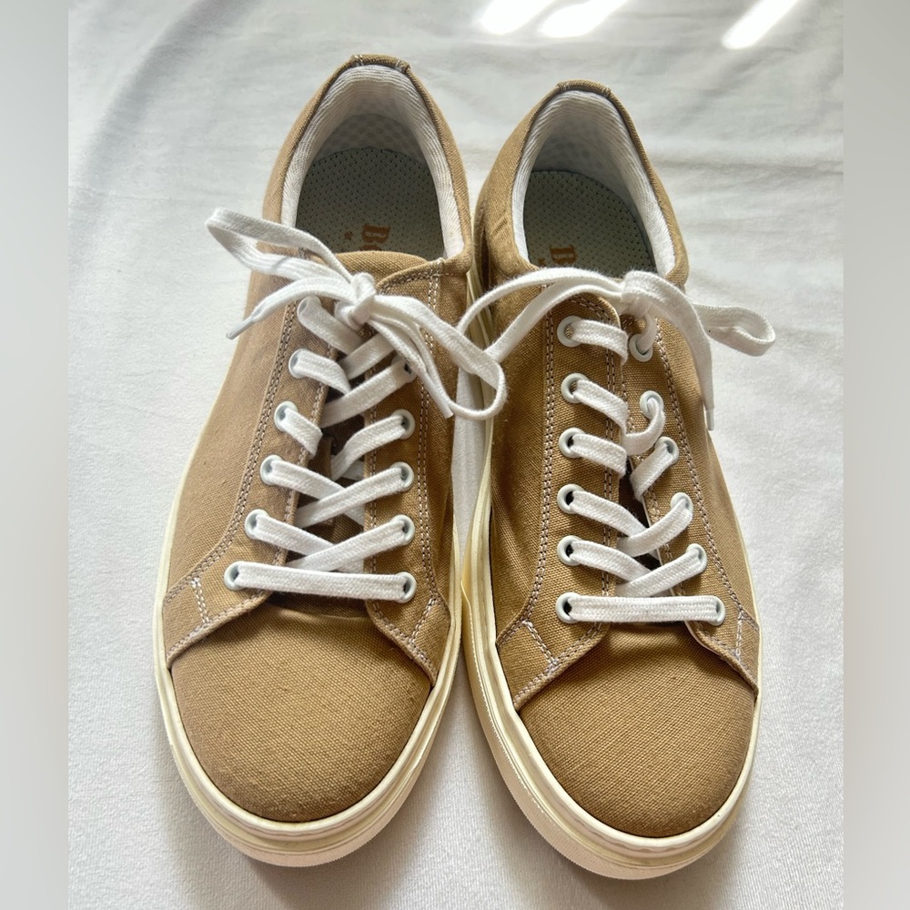Tan Canvas Men's Sneakers